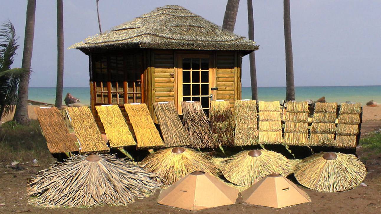 Tuiles de couverture exotique 