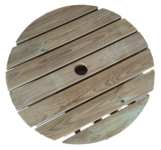 Table mange-debout parasol  partir du 2,40 m