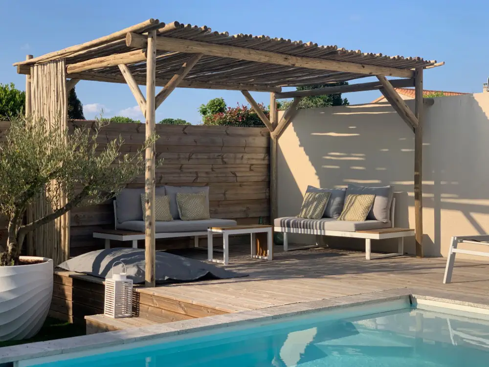 Pergola Lapa en eucalyptus